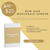 Raw Hair Wholesale Vendor
